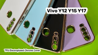 Vivo Y12 Y15 & Y17 Back Cover || Vivo Y12 Y15 Y17 TPU Electroplated Chrome Cover