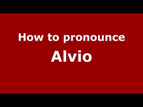 How to pronounce Alvio (French) - PronounceNames.com