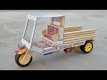 How To Make Tuk Tuk Auto Rickshaw At Home Diy Matchbox Loading Rickshaw