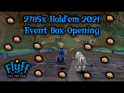 🔥Let's Play Flyff [Vagrant, Level 1] #1174 - 2785 Hold'em 2021 Event Box Opening🔥