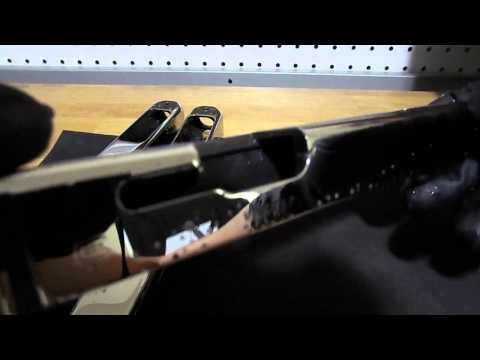 Three Glock Slides polished up ready for gold plating! Silver and Gold