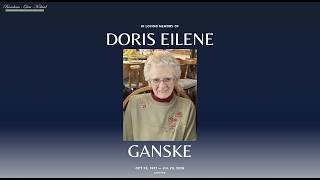 Doris Eilene Ganske Funeral Service July 30th, 2026 Chetek, WI
