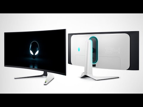 Žaidimų monitorius Dell AW3423DW / 34 " / LCD / QHD / 3440x1440 / 21:9 / 175Hz / 0.1 ms reakcijos laikas / 1000 cd/m² / 2 HDMI jungtys / Juodas video