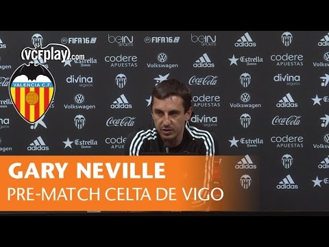 Gary Neville's press conference ahead of game against Celta de Vigo