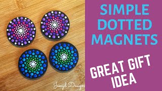 Dot Art Magnets! Super simple DIY gift idea.