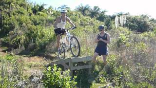 preview picture of video 'Nick and the Ginge jumping at the DH'