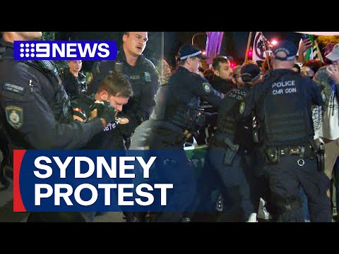 Nineteen charged over pro-Palestine protest in Sydney | 9 News Australia