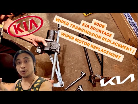 2008 KIA SPORTAGE WISCHERGETRIEBE AUSTAUSCH / WISCHERMOTOR AUSTAUSCH ANLEITUNG