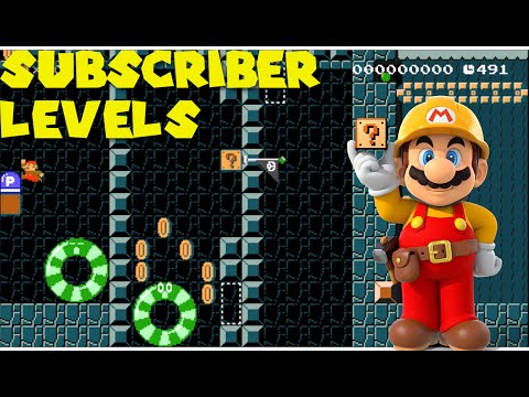 Super Mario Maker - One Screen Puzzles SUBSCRIBER LEVELS