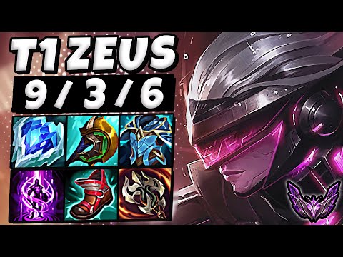 T1 Zeus Fiora vs Aatrox [ TOP ] Patch 12.19 Ranked Master NA ✅