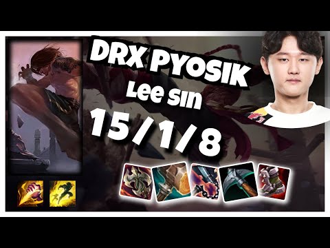 Lee Sin vs Hecarim DRX Pyosik JUNGLE (15/1/8) - v10.25