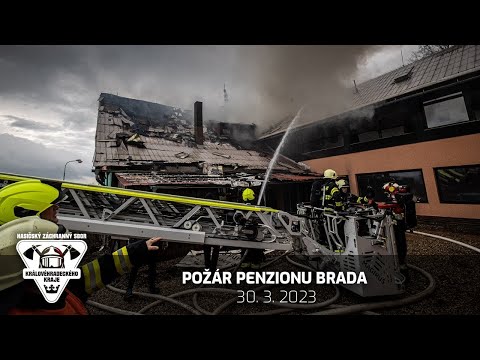 2023 03 30 Požár penzionu Brada-Rybníček