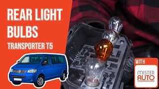 Youtube thumbnail of video "How to replace the rear light bulbs Transporter T5 💡"