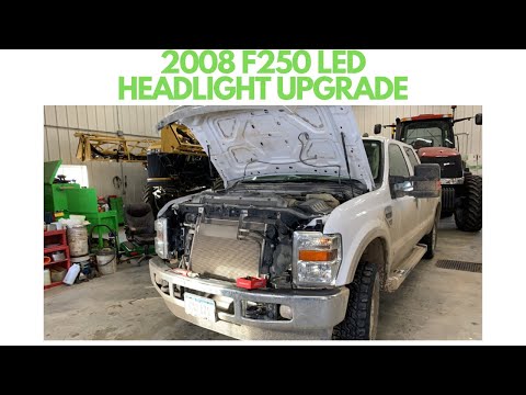 2008-10 F250 LED headlight upgrade