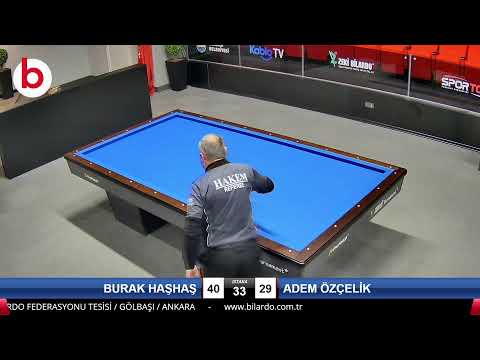 BURAK HAŞHAŞ & ADEM ÖZÇELİK Bilardo Maçı - 2022 1.LİG PLAY-OFF-FİNAL 1/8