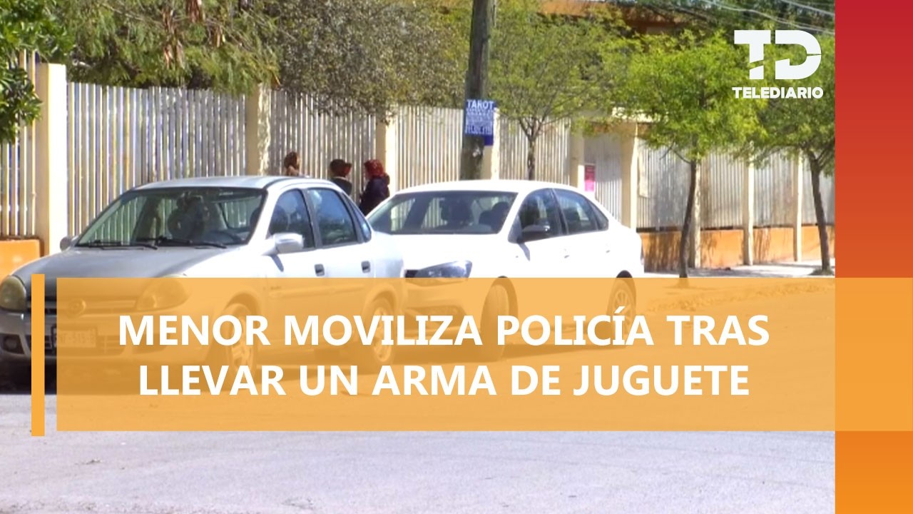 Alertan por alumno con arma en primaria de Juárez, NL; era pistola de juguete