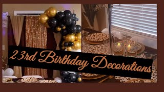 Birthday Decorations | Glam 23rd Birthday