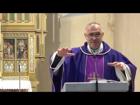 Dekan Vladimir Slovák. Svätá omša.Popolcová streda.