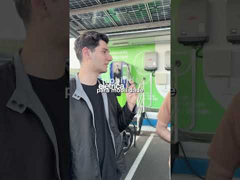 🚗⚡ Canal VE entrevistou um motorista de aplicativo enquanto ele recarregava seu carro elétrico em u