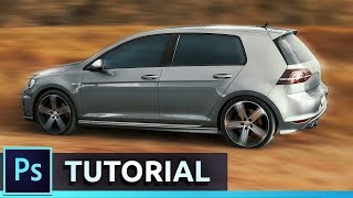 Moving Car Motion Blur Effect | Photoshop CC Tutorial