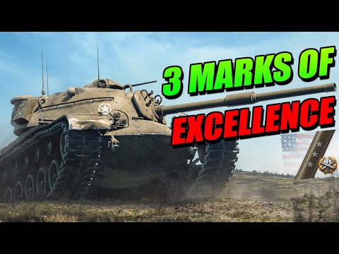 3 MARKS OF EXCELLENCE! (M48 Patton) - World of Tanks Console | M48 Patton Gameplay
