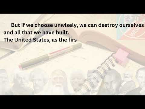 Atoms for Peace Historical Speech by US President Dwight D. Eisenhower