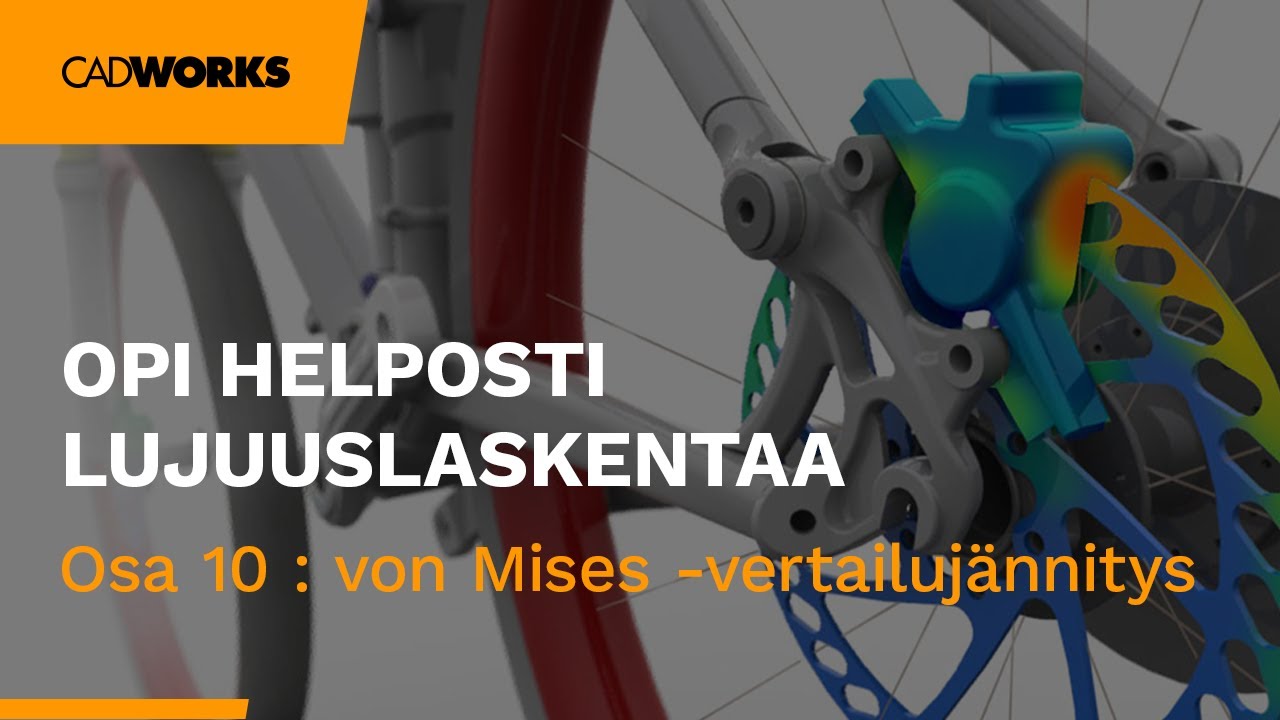 von Mises | SOLIDWORKS Simulation Lujuuslaskenta Osa 10 - Video thumbnail