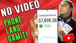 Kumita Sa Youtube Kahit Walang Video - Using Phone - Step by Step Tutorial