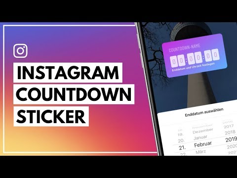 Instagram Countdown Sticker: Anleitung (Deutsch)