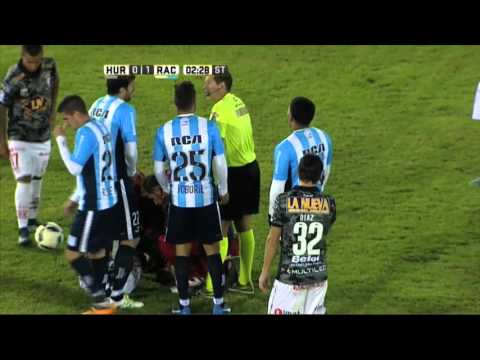 A Roger se le fue la pierna. Huracán 0 - Racing 1. Fecha 13. Primera División 2016.