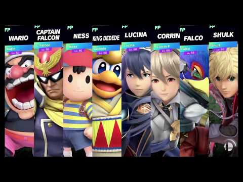 Super Smash Bros Ultimate Amiibo Fights Request #2921 8 Player Brawl at Mario Maker