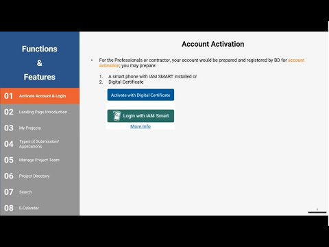 Activate Account and Login - Overview