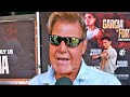 JOE GOOSSEN WARNS JAVIER FORTUNA HE WILL GET KNOCKED OUT IF HE COMES RIGHT AT RYAN GARCIA