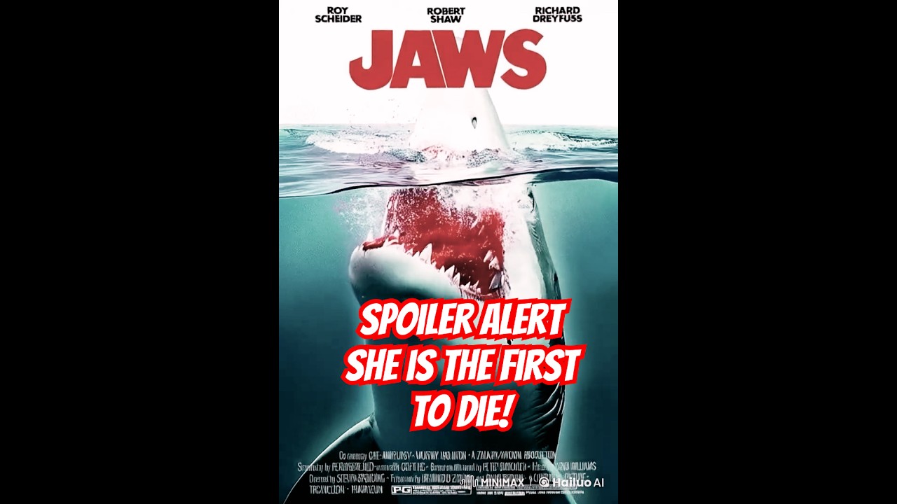 “Jaws” Moving Movie poster! Please subscribe and like! Thank you!