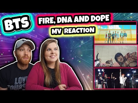 BTS (방탄소년단) FIRE, DNA AND DOPE(쩔어) MV Music Video REACTION Video