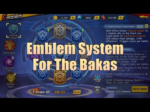 [OPMTS: Guides] Emblem for the Bakas! So Simple even Yuri can Understand!