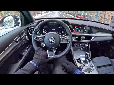 2024 Alfa Romeo Stelvio Veloce 280hp | POV Test Drive | Winter time