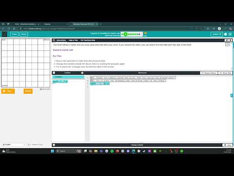 Code.org - CS Discoveries - Unit 3: Interactive Animations & Games: Lesson 3: Level 2