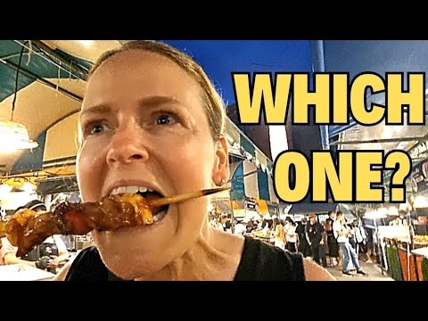 2 MERCADOS NOTURNOS POPULARES em HUA HIN!