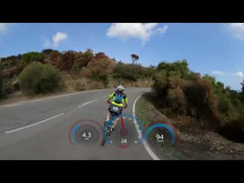 30 minute Virtual Cycling 360° VR Fat Burning Workout Coast Road Spain Garmin 4K Video