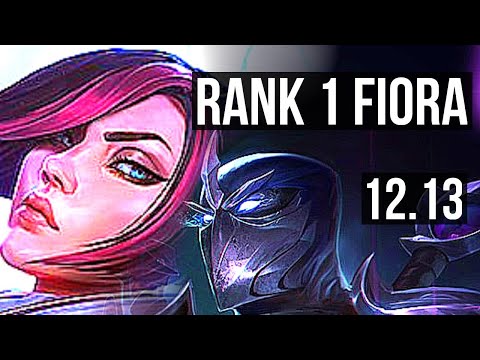 FIORA vs SHEN (TOP) | Rank 1 Fiora, 300+ games, 9/3/6, Dominating, Rank 23 | TR Challenger | 12.13