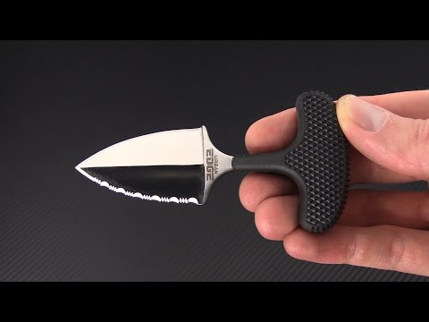 Cold Steel Urban Edge Dagger 43XLS Double Edge Half Serrated Knife