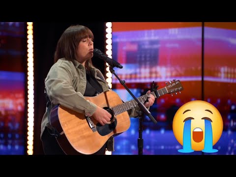 Very Emotional Song: Stephanie Rainey sings Original "Please Don't Go" | Auditions | AGT 2024