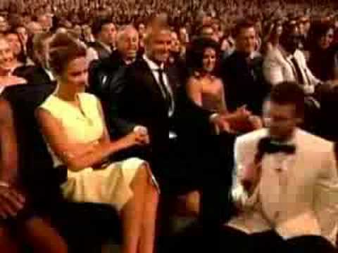 Justin Timberlake smells Beckham's foot - ESPY 2008