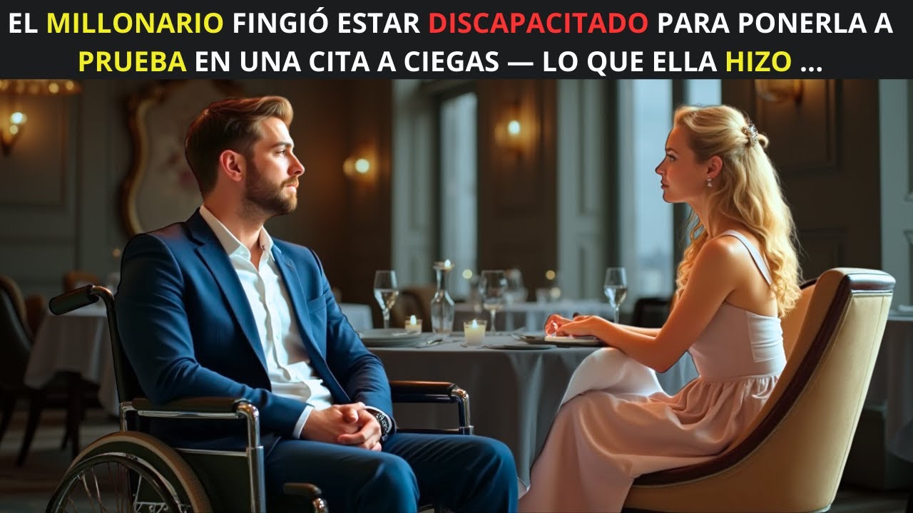 EL MILLONARIO FINGIÓ SER DISCAPACITADO EN UNA CITA A CIEGAS Y LO QUE ELLA HIZO LO DEJÓ EN SHOCK.