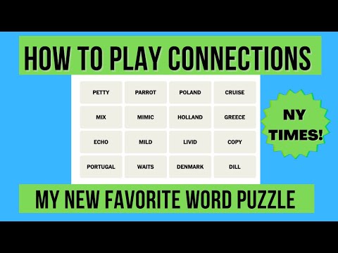 How To WIN at CONNECTIONS [Hot NY Times Puzzle] - YouTube