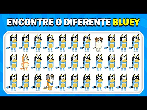 😸 Encontre O Diferente Emoji - Bluey Edition 💙 | Abelha De Teste
