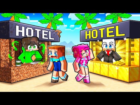HOTEL POVERO contro RICCO in una BATTAGLIA di COSTRUZIONI su Minecraft!