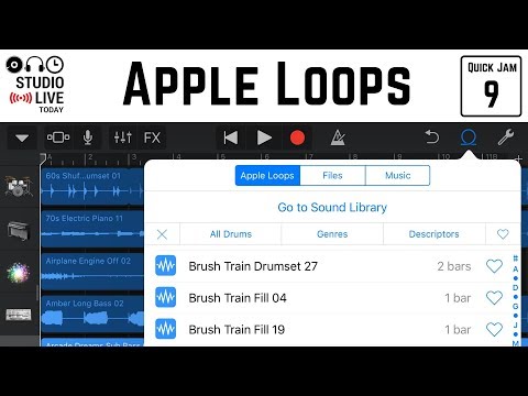 How to use Apple Loops in GarageBand iOS (iPhone/iPad) Video