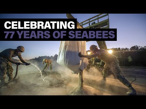 U.S. Navy Seabee's celebrate 77th Birthday